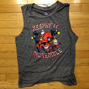 Brand New Women's Disney Incredibles 2 Muscle Tank Top